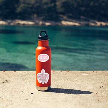 Revtronic Vsco Pink Stickers 50 Pack, Cute Trendy Vinyl Sticker for Teens Vsco Girl Stuff Decals for Flask Frost Water Bottles Waterbottles Laptop Phone Case Skateboard