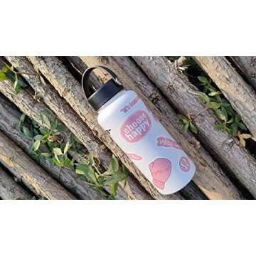 Revtronic Vsco Pink Stickers 50 Pack, Cute Trendy Vinyl Sticker for Teens Vsco Girl Stuff Decals for Flask Frost Water Bottles Waterbottles Laptop Phone Case Skateboard