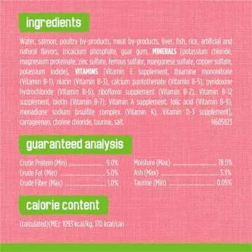 Purina Friskies Wet Cat Food Pate, Pate Salmon Dinner - (Pack of 24) 5.5 oz. Cans