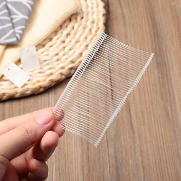 Zonon 3000 Pieces Tagging Gun Fasteners for Clothing Standard Label Gun Price Tagging Barbs Plastic Garment Refills(2 Inch,Clear)