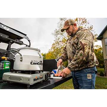 CanCooker Dual Fuel Camp Stove Propane or Butane Stove the Portable Stove for Camping and Emergency Survival Kit