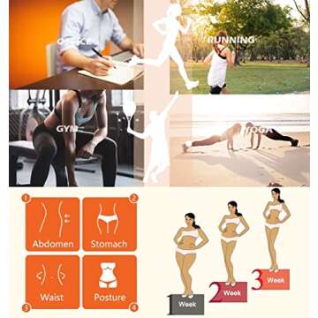 ANGOOL Neoprene Waist Trainer for Support During Workouts