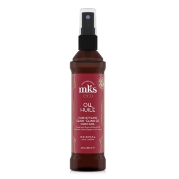 MKS eco Oil, Original - 2 fl oz - Hair Styling Elixir - Moroccan Argan Oil, Hemp Seed Oil - Moisturi...