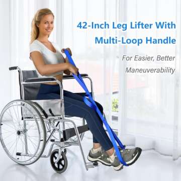 42 Inch Leg Lifter, Leg Lifter After Hip Replacement, Leg Lifter for After Knee Surgery, Leg Lifter ...