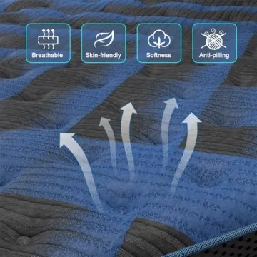 SYPIALNIA Queen Hybrid Mattress - Comfort & Support for All