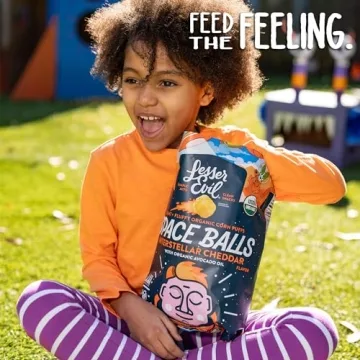 LesserEvil Interstellar Cheddar Space Balls - Healthy Snack