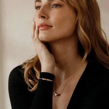 Personalized 16K Gold Name Bar Bracelet for Gifts