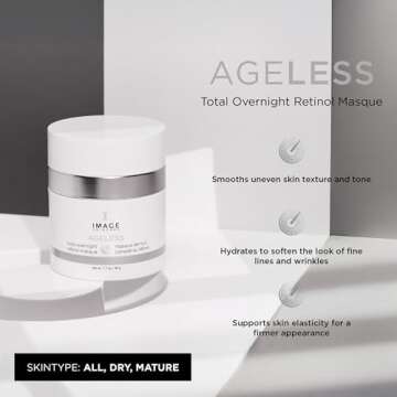 IMAGE Skincare, AGELESS Total Overnight Retinol Masque, Facial Mask for Firming with Marine Collagen...
