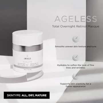 IMAGE Skincare, AGELESS Total Overnight Retinol Masque, Facial Mask for Firming with Marine Collagen...