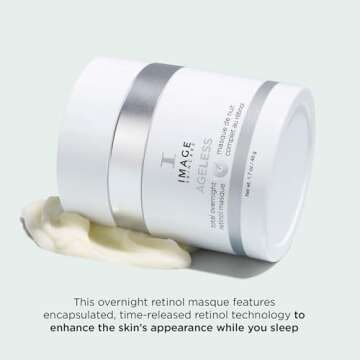 IMAGE Skincare, AGELESS Total Overnight Retinol Masque, Facial Mask for Firming with Marine Collagen and Peptides, 1.7 oz