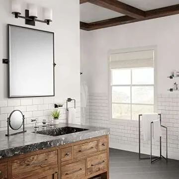 Elevate Towel Ring Holder in Matte Black for Modern Bathrooms