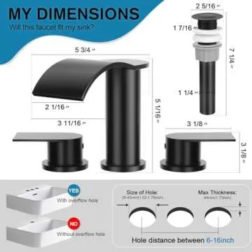 Elegant Waterfall Bathroom Faucet - Durable & Stylish