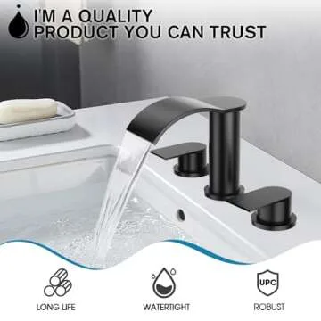 Elegant Waterfall Bathroom Faucet - Durable & Stylish