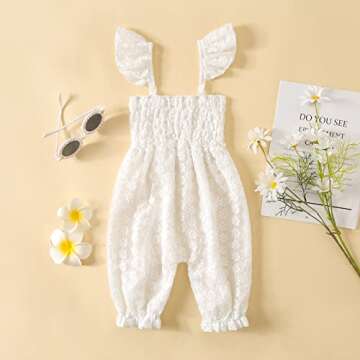 BemeyourBBs Infant Ruffle Romper for Baby Girls - Summer Outfits