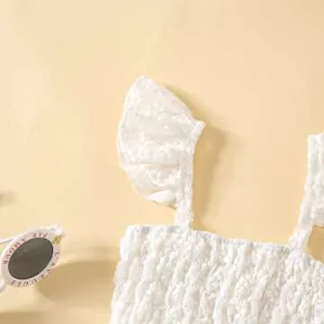 BemeyourBBs Infant Ruffle Romper for Baby Girls - Summer Outfits