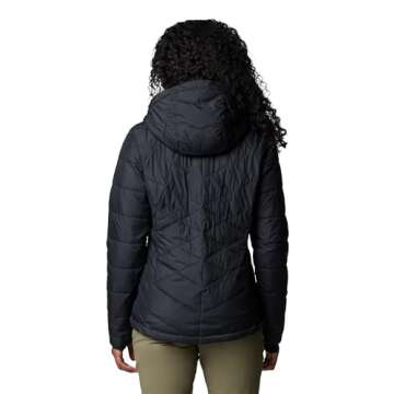 Columbia Women's Heavenly Hooded Jacket - Black, 2X Plus