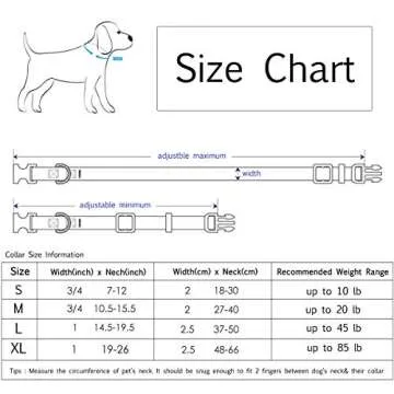 Coomour 2PCS Halloween Dog Collar Pet Cat Puppy Wizard School Printing Adjustable Collars with Funny Leash for Pets Dogs Cats Small Medium Large (Small)