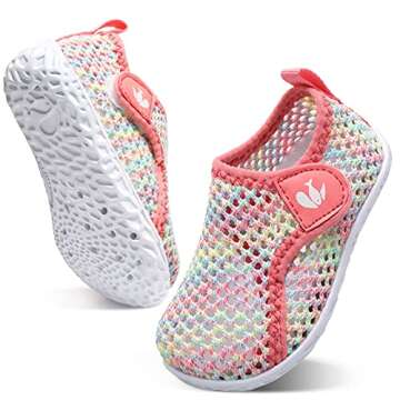 FEETCITY Baby Water Shoes - Breathable Mesh Aqua Socks for 0-30 Months