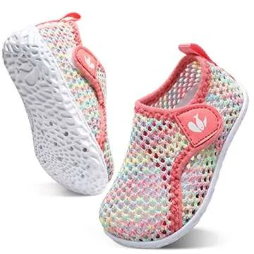 FEETCITY Baby Water Shoes - Breathable Mesh Aqua Socks for 0-30 Months