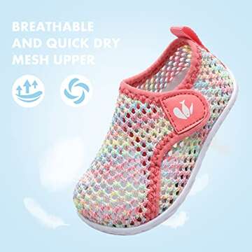 FEETCITY Breathable Infant Water Shoes for Beach Fun