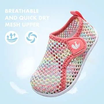 FEETCITY Breathable Infant Water Shoes for Beach Fun