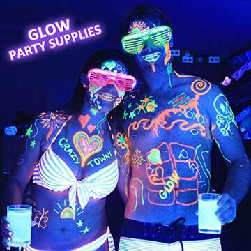 30 Pack LED Glasses Glow in The Dark Party Supplies Glow Sticks Glasses Party Favors Rave Neon Shutter Shades Light Up Glasses Sunglasses Party Favors for Kids/Adults Birthday Wedding Cosplay