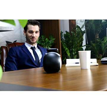 CENSHI Cell Phone Fast Wireless Charger with Bluetooth Speaker Compatible with iPhone 16 15 14 13 12 11 Pro XS 8 Plus Samsung Galaxy S23 S22 S21 Note 20 Google Etc for Office, Home - Black ﻿