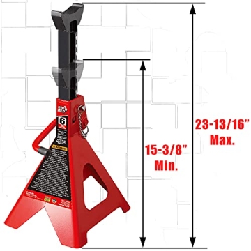 BIG RED T46002A Torin Steel Jack Stands with Double Lock
