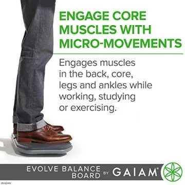 Gaiam Evolve Balance Board - Enhance Your Standing Desk Experience