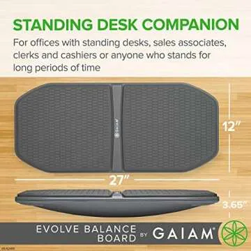 Gaiam Evolve Balance Board - Enhance Your Standing Desk Experience
