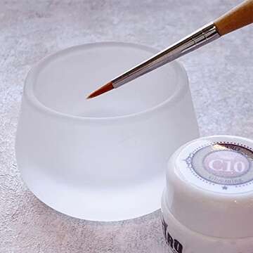 Acrylic Liquid Powder Dappen Dish for Nail Art - Stylish & Durable