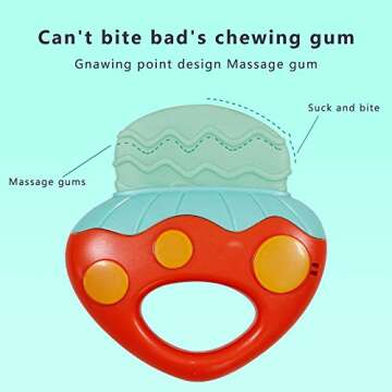 SOWOW Baby Toys Rattles And Teethers - Baby Rattle Toys for Newborn Baby Teething Toys Newborn Rattle Toy for Girls Boys 0-3-6-9-12 Months Infant Toys Rattle - Sensory Toys for Babies Rattle Set 10pcs