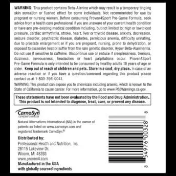 Proven4 Pre Workout Powder - Energy Supplement for All