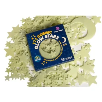 Happy Hippo Glow in the Dark Stars for Ceiling with Moon