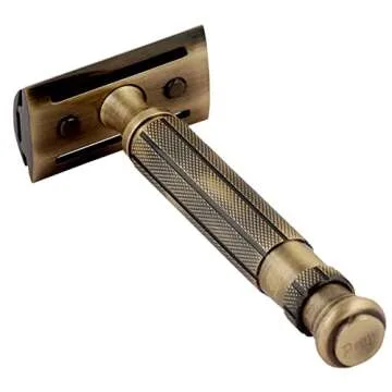 Pearl Shaving Double Edge Close Comb Safety Razor for Men - Reusable Eco Freindly DE Metal Razor | Premium Single Blade Razors for Men | Classic & Traditional Shaving Kit for Men Gift Option