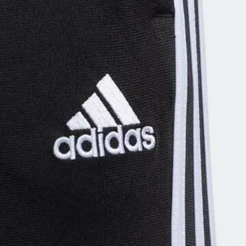 adidas Boys' Big Active Sports Athletic Tricot Jogger Pant, Iconic Black, M 10/12