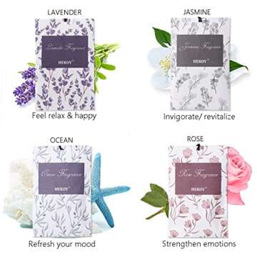 HEKOY Scented Sachets - Long Lasting Home Fragrance Bags