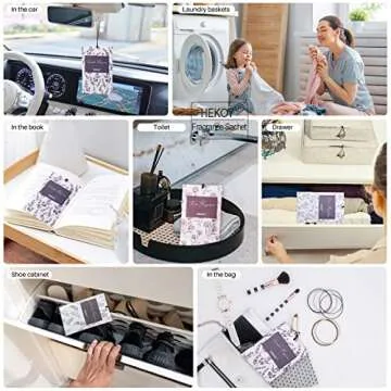 HEKOY Scented Sachets - Long Lasting Home Fragrance Bags