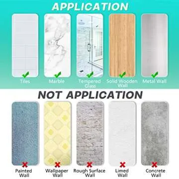 Shower Caddy Bathroom Organizer 3-Pack Adhesive Rustproof Shower Shelf for Inside Shower Storage with Soap Holder and Adhesives