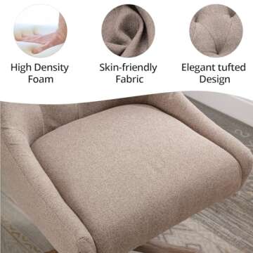 Elegant Adjustable Swivel Home Office Chair for Comfort