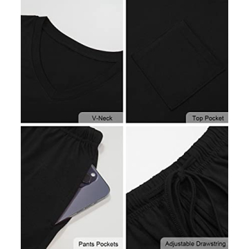 Stylish RUBZOOF Women's Pajamas Set for Summer Comfort