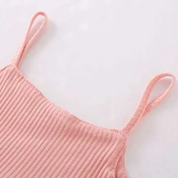 Charming Newborn Baby Girls' 2Pcs Summer Outfit Set - Pink