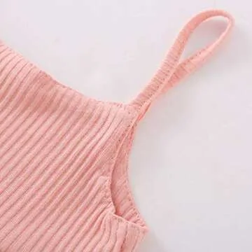 Charming Newborn Baby Girls' 2Pcs Summer Outfit Set - Pink