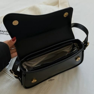 Chic Retro Vegan Leather Shoulder Bag for Women 2024