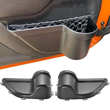CALBEAU Front Door Side Insert Storage Pockets Box for Jeep