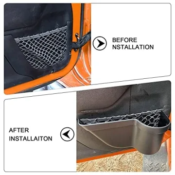 CALBEAU Front Door Side Insert Storage Pockets Box for Jeep