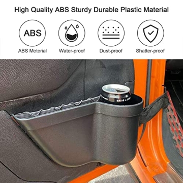CALBEAU Front Door Side Insert Storage Pockets Box for Jeep