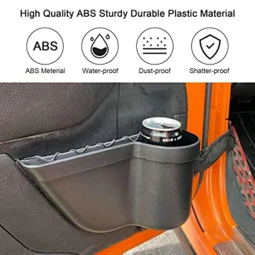 CALBEAU Front Door Side Insert Storage Pockets Box for Jeep