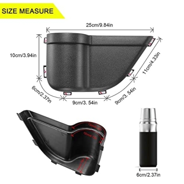 CALBEAU Front Door Side Insert Storage Pockets Box for Jeep