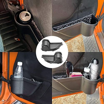 CALBEAU Front Door Side Insert Storage Pockets Box for Jeep